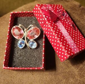 NIB SWAROVSKI BUTTERFLY BROOCH